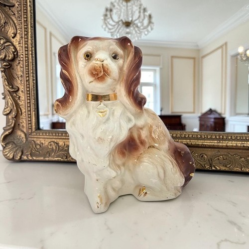 Antique staffordshire spaniel - antique,