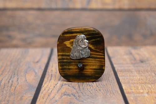 Cocker spaniel wooden hanger - -,