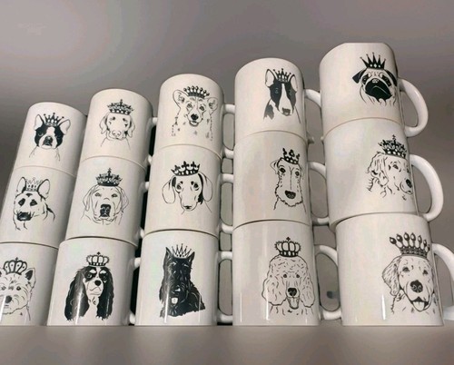 Royal dog mugs king queen - royal, king/queen